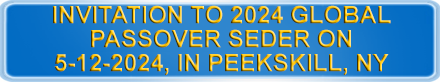 Invitation to 2024 Global Pass Over Seder