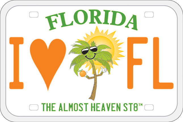 I heart Florida postcard