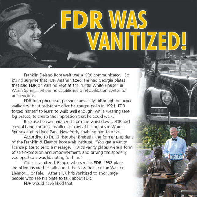 FDR was vanitized