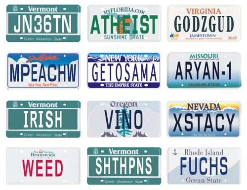 Banned Custom Plates